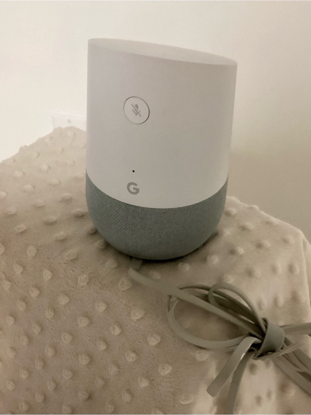 Google  Smart Speaker in White with Light Gray Base with Original Packaging